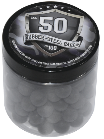 Billes En Caoutchouc Et Acier Cal.50 X50 Robustes Et Précises